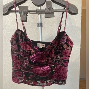 Superdown Velvet Top